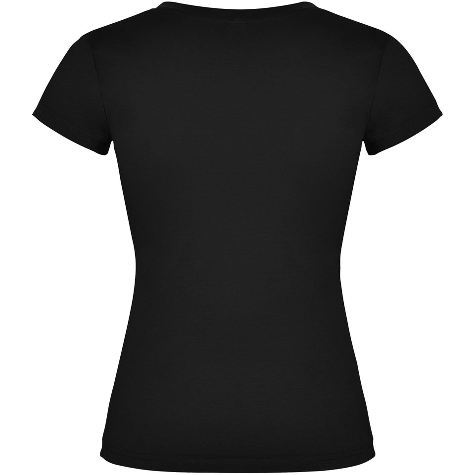 T-shirt a maniche corte con scollo a V da donna Victoria personalizzato con logo - Pubblienne