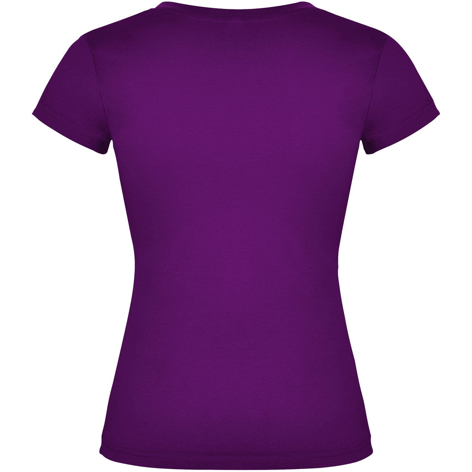 T-shirt a maniche corte con scollo a V da donna Victoria personalizzato con logo - Pubblienne