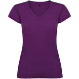 T-shirt a maniche corte con scollo a V da donna Victoria personalizzato con logo - Pubblienne