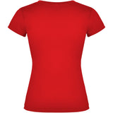 T-shirt a maniche corte con scollo a V da donna Victoria personalizzato con logo - Pubblienne