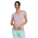 T-shirt a maniche corte con scollo a V da donna Victoria personalizzato con logo - Pubblienne