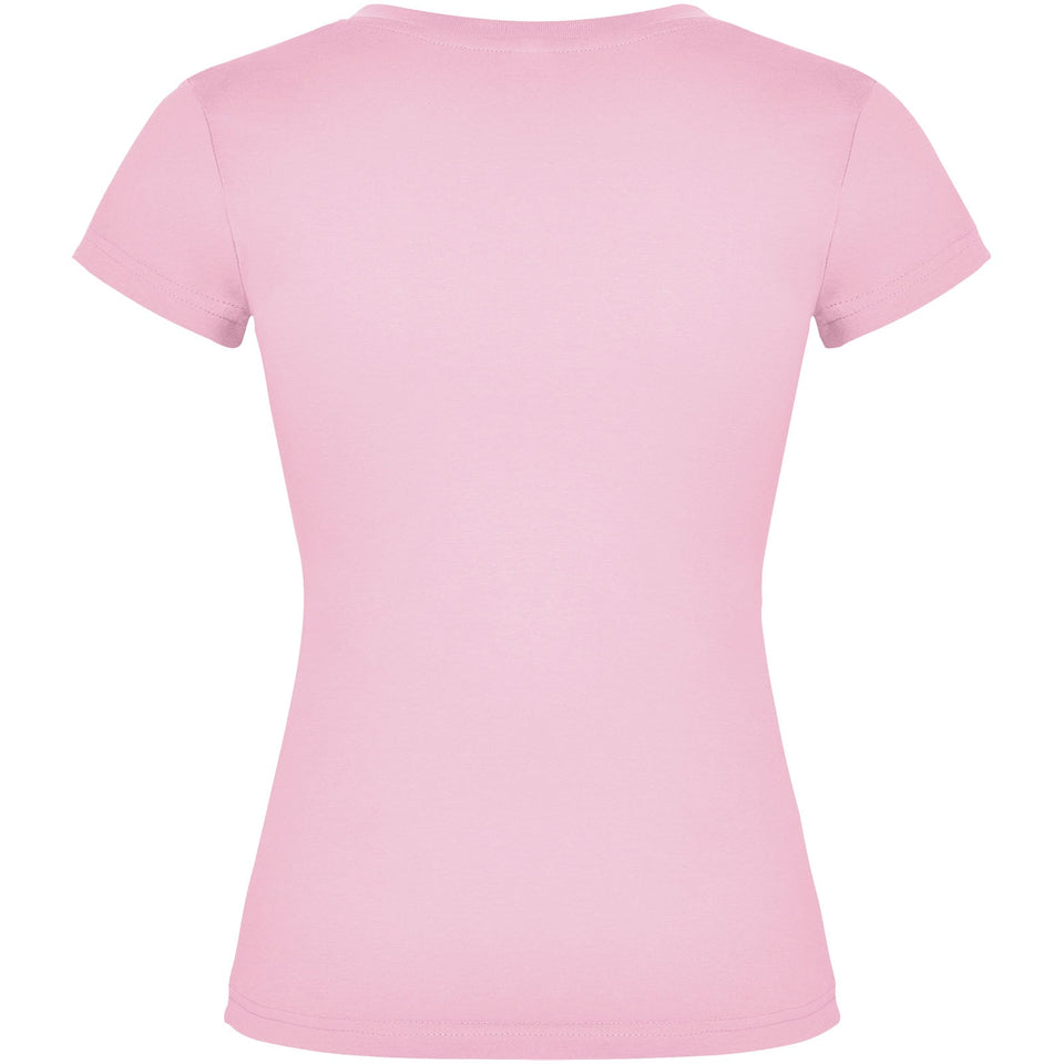 T-shirt a maniche corte con scollo a V da donna Victoria personalizzato con logo - Pubblienne