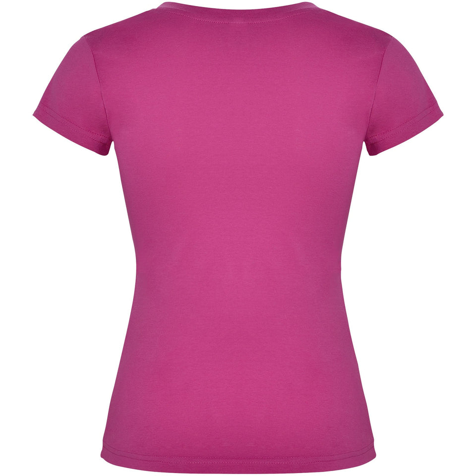 T-shirt a maniche corte con scollo a V da donna Victoria personalizzato con logo - Pubblienne