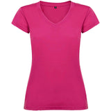 T-shirt a maniche corte con scollo a V da donna Victoria personalizzato con logo - Pubblienne