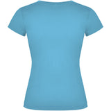 T-shirt a maniche corte con scollo a V da donna Victoria personalizzato con logo - Pubblienne