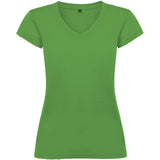 T-shirt a maniche corte con scollo a V da donna Victoria personalizzato con logo - Pubblienne