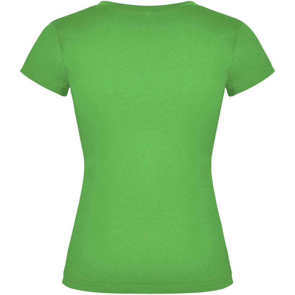 T-shirt a maniche corte con scollo a V da donna Victoria personalizzato con logo - Pubblienne