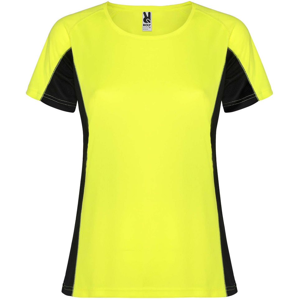 T-shirt sportiva a maniche corte da donna Shanghai personalizzato con logo - Pubblienne