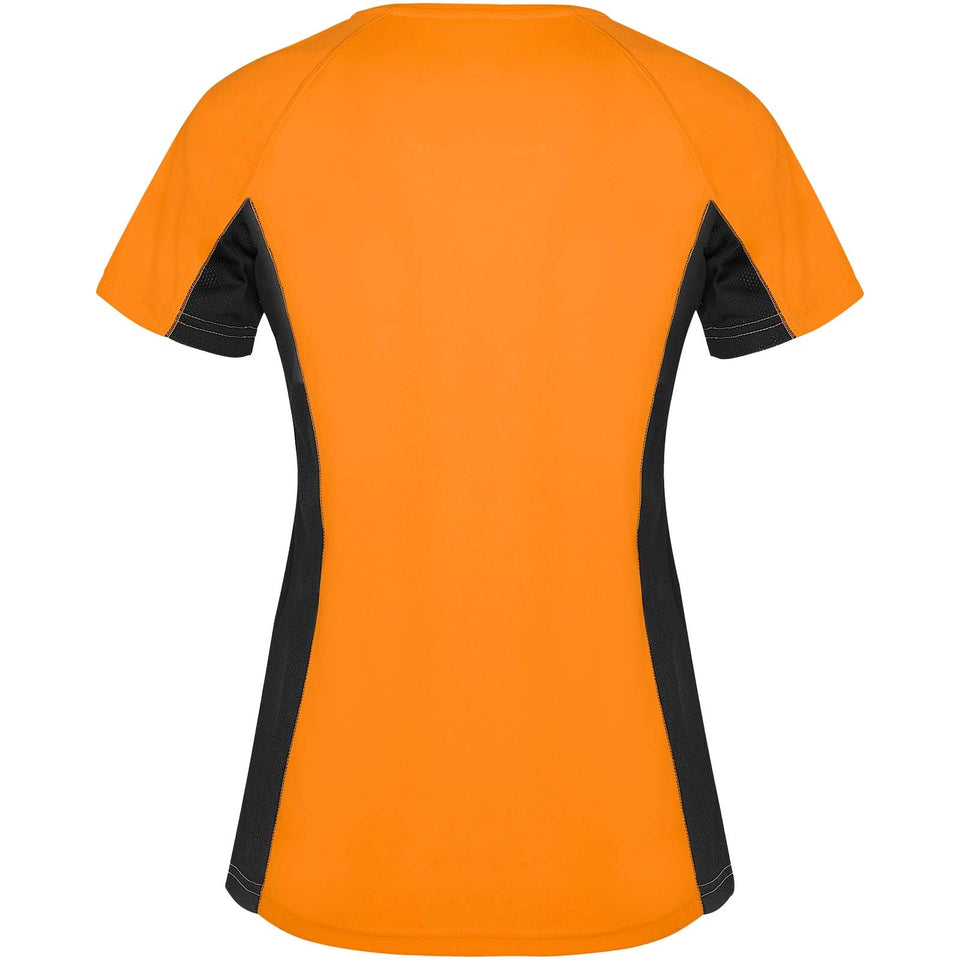 T-shirt sportiva a maniche corte da donna Shanghai personalizzato con logo - Pubblienne