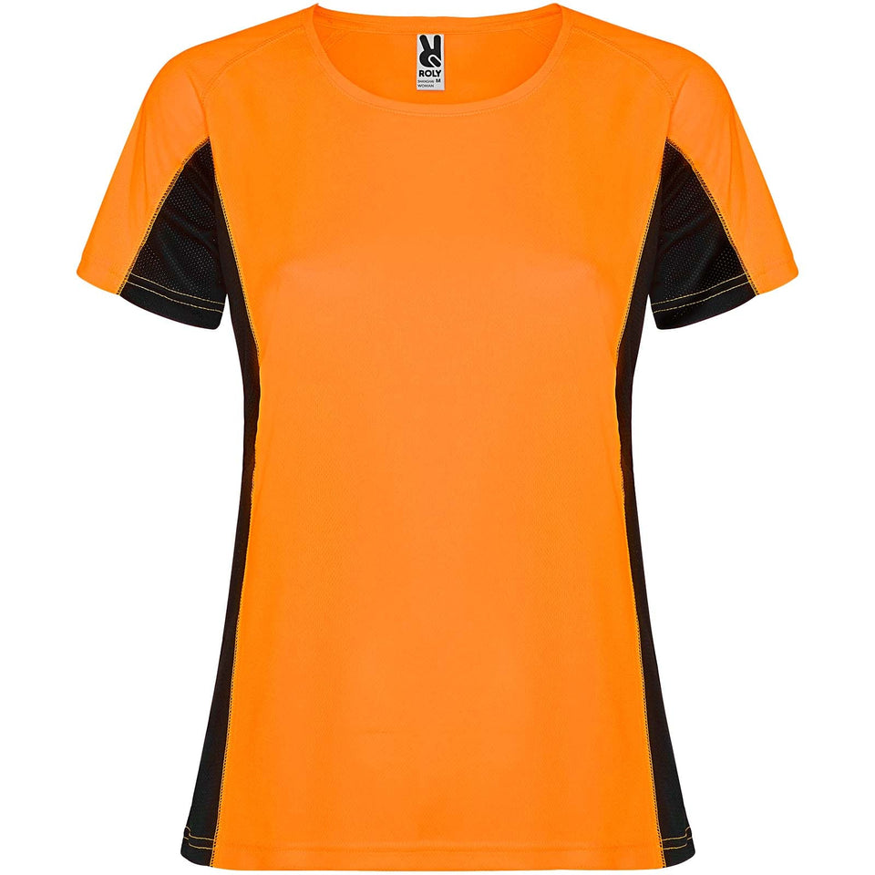 T-shirt sportiva a maniche corte da donna Shanghai personalizzato con logo - Pubblienne
