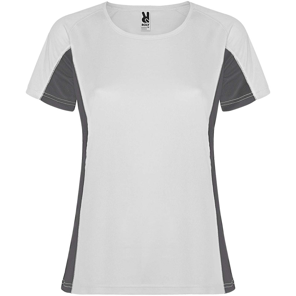 T-shirt sportiva a maniche corte da donna Shanghai personalizzato con logo - Pubblienne