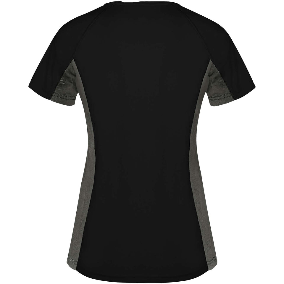 T-shirt sportiva a maniche corte da donna Shanghai personalizzato con logo - Pubblienne