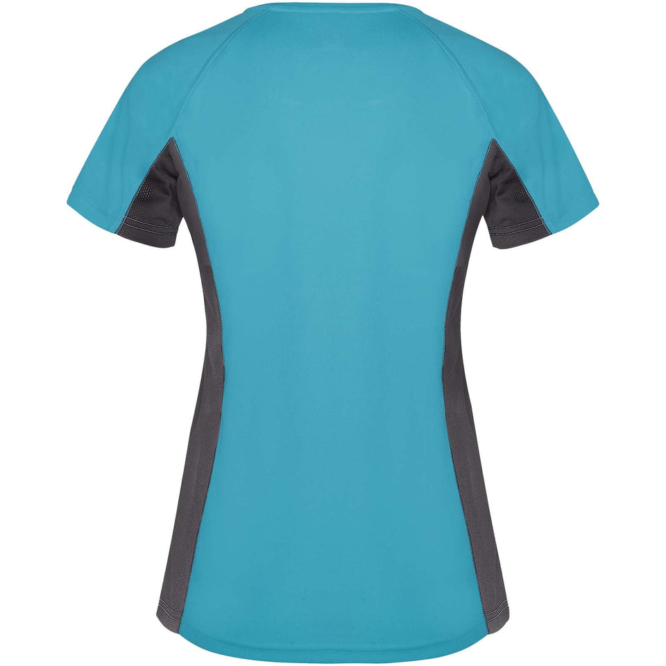 T-shirt sportiva a maniche corte da donna Shanghai personalizzato con logo - Pubblienne
