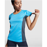 T-shirt sportiva a maniche corte da donna Shanghai personalizzato con logo - Pubblienne
