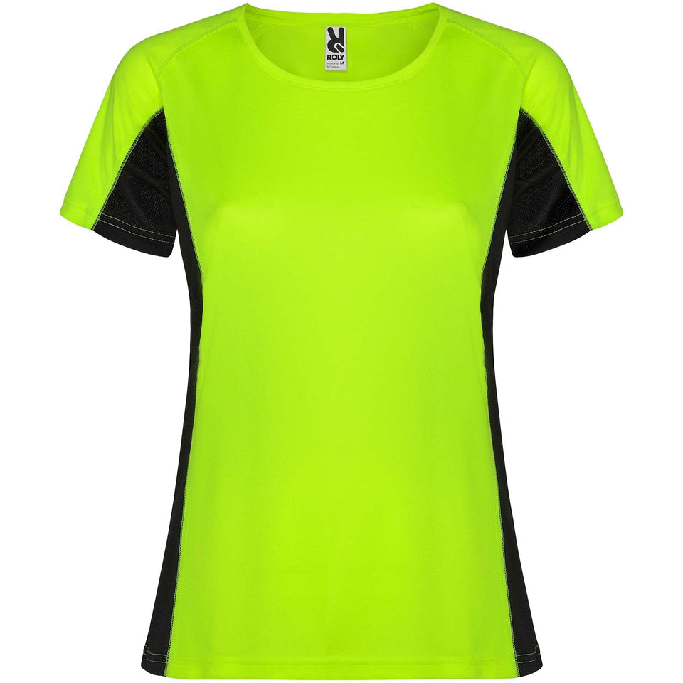 T-shirt sportiva a maniche corte da donna Shanghai personalizzato con logo - Pubblienne