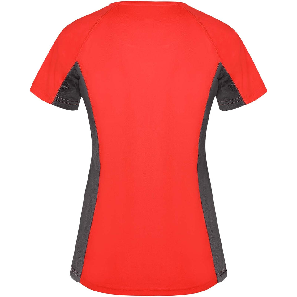T-shirt sportiva a maniche corte da donna Shanghai personalizzato con logo - Pubblienne