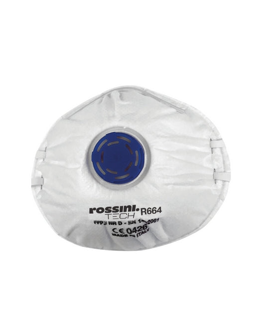respiratore per polveri fumi e nebbie ffp3 nr d con valvola MASCHERINA personalizzato con logo - Pubblienne