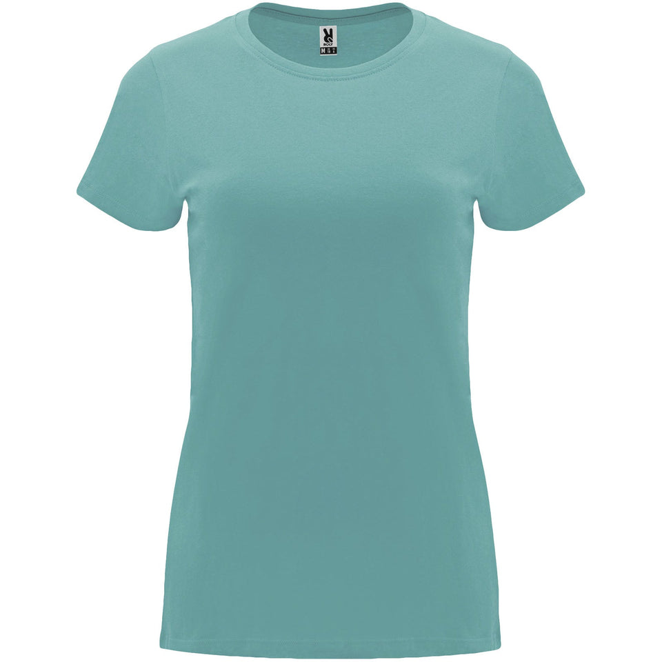T-shirt a maniche corte da donna Capri personalizzato con logo - Pubblienne