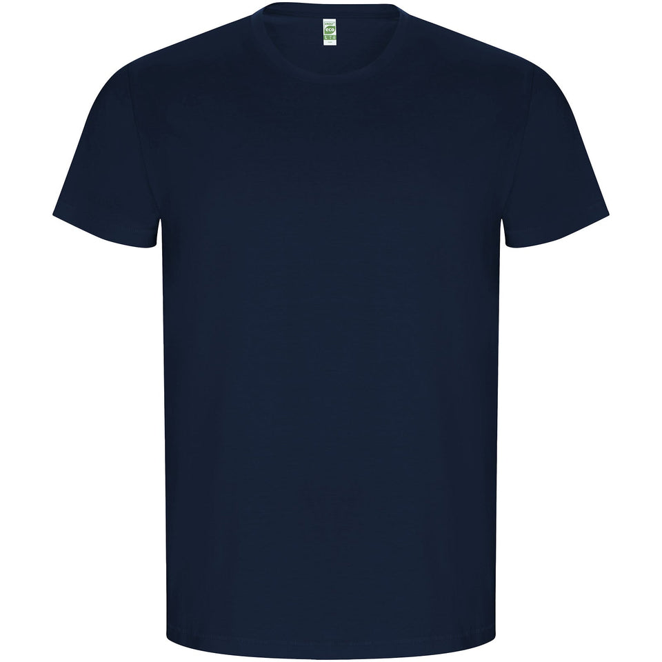T-shirt a maniche corte da uomo Golden personalizzato con logo - Pubblienne