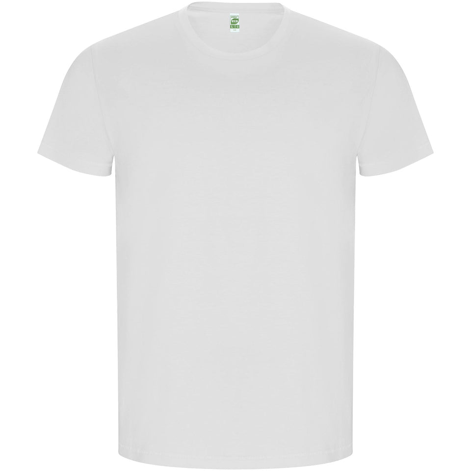 T-shirt a maniche corte da uomo Golden personalizzato con logo - Pubblienne