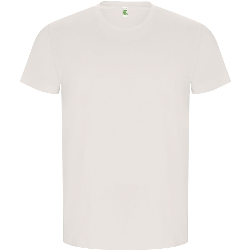 T-shirt a maniche corte da uomo Golden personalizzato con logo - Pubblienne