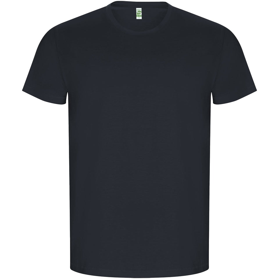 T-shirt a maniche corte da uomo Golden personalizzato con logo - Pubblienne