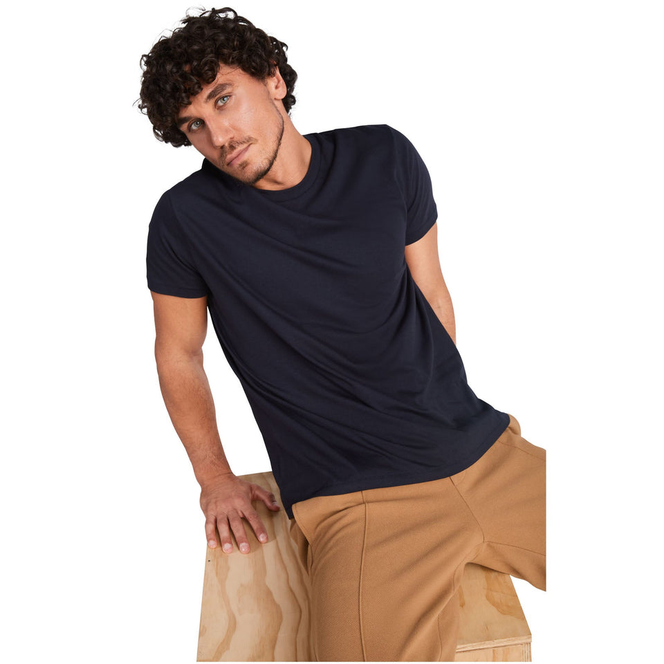 T-shirt a maniche corte da uomo Golden personalizzato con logo - Pubblienne