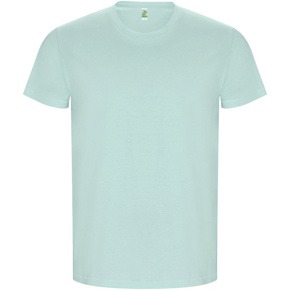 T-shirt a maniche corte da uomo Golden personalizzato con logo - Pubblienne