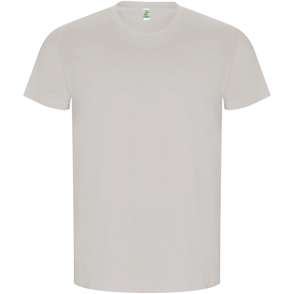 T-shirt a maniche corte da uomo Golden personalizzato con logo - Pubblienne