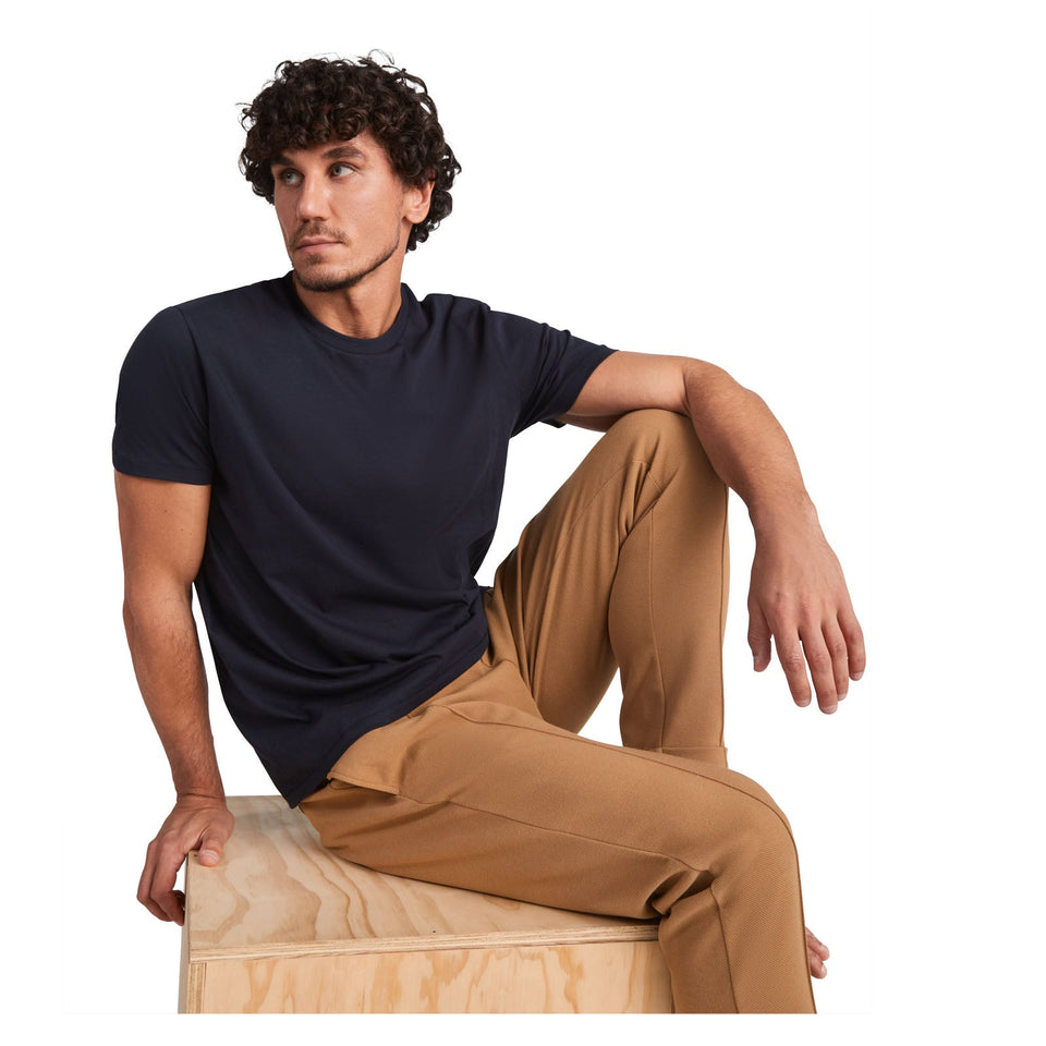 T-shirt a maniche corte da uomo Golden personalizzato con logo - Pubblienne