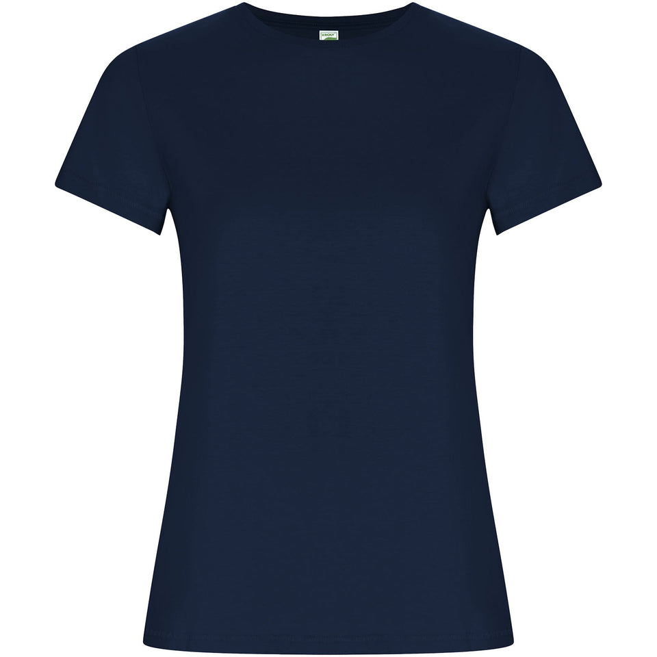 T-shirt a maniche corte da donna Golden personalizzato con logo - Pubblienne
