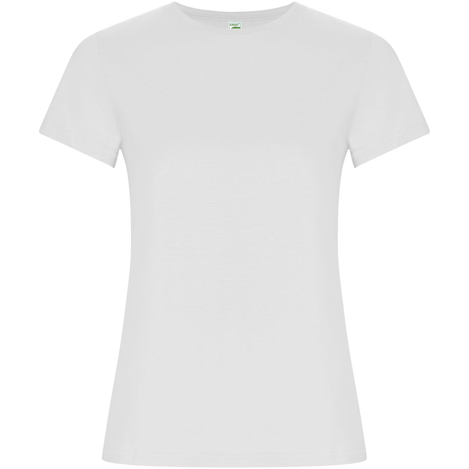 T-shirt a maniche corte da donna Golden personalizzato con logo - Pubblienne