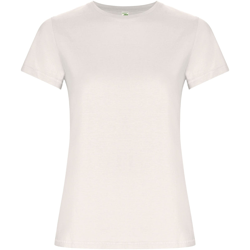 T-shirt a maniche corte da donna Golden personalizzato con logo - Pubblienne