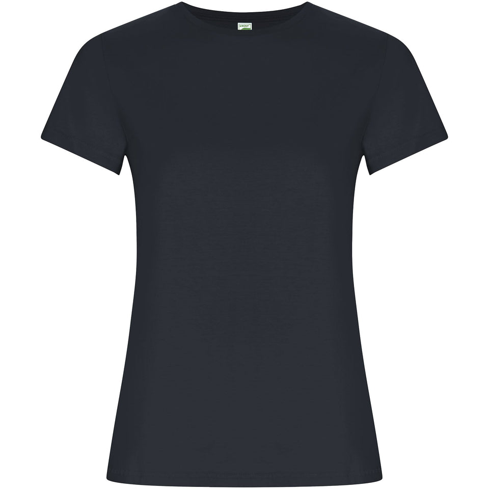 T-shirt a maniche corte da donna Golden personalizzato con logo - Pubblienne