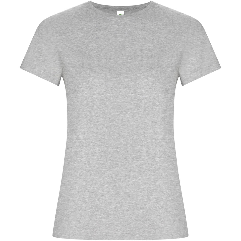 T-shirt a maniche corte da donna Golden personalizzato con logo - Pubblienne