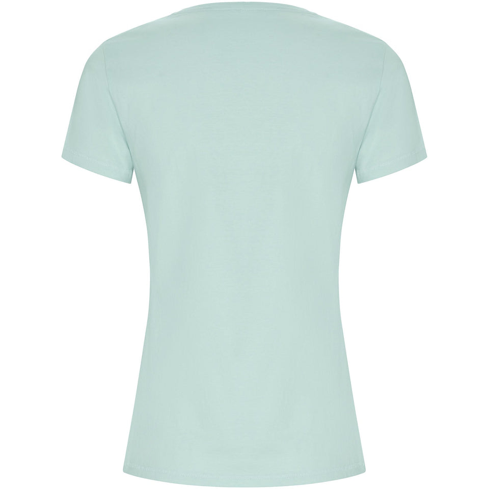 T-shirt a maniche corte da donna Golden personalizzato con logo - Pubblienne