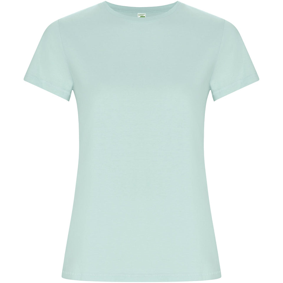 T-shirt a maniche corte da donna Golden personalizzato con logo - Pubblienne