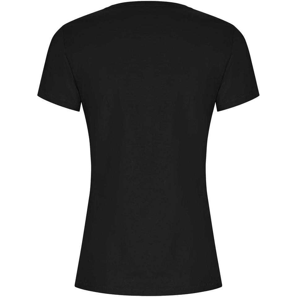 T-shirt a maniche corte da donna Golden personalizzato con logo - Pubblienne