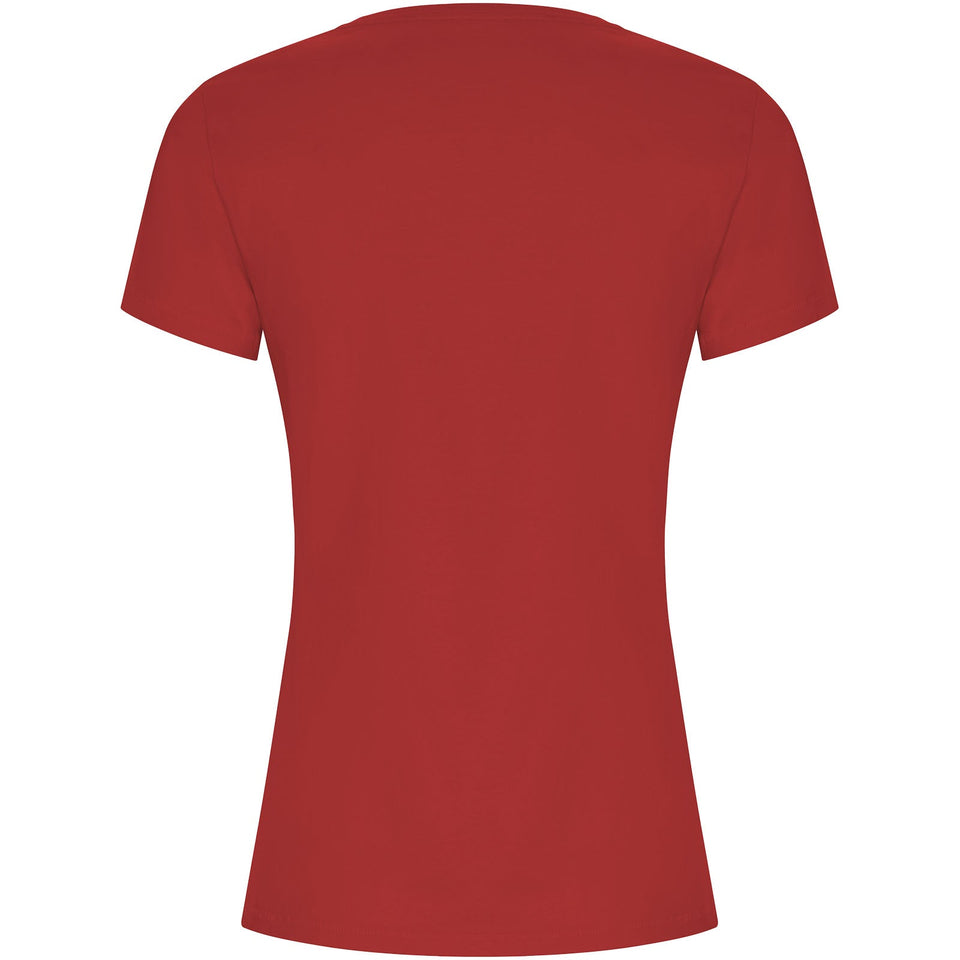 T-shirt a maniche corte da donna Golden personalizzato con logo - Pubblienne
