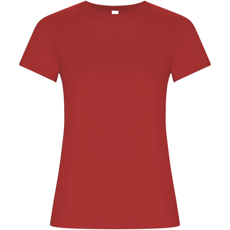 T-shirt a maniche corte da donna Golden personalizzato con logo - Pubblienne
