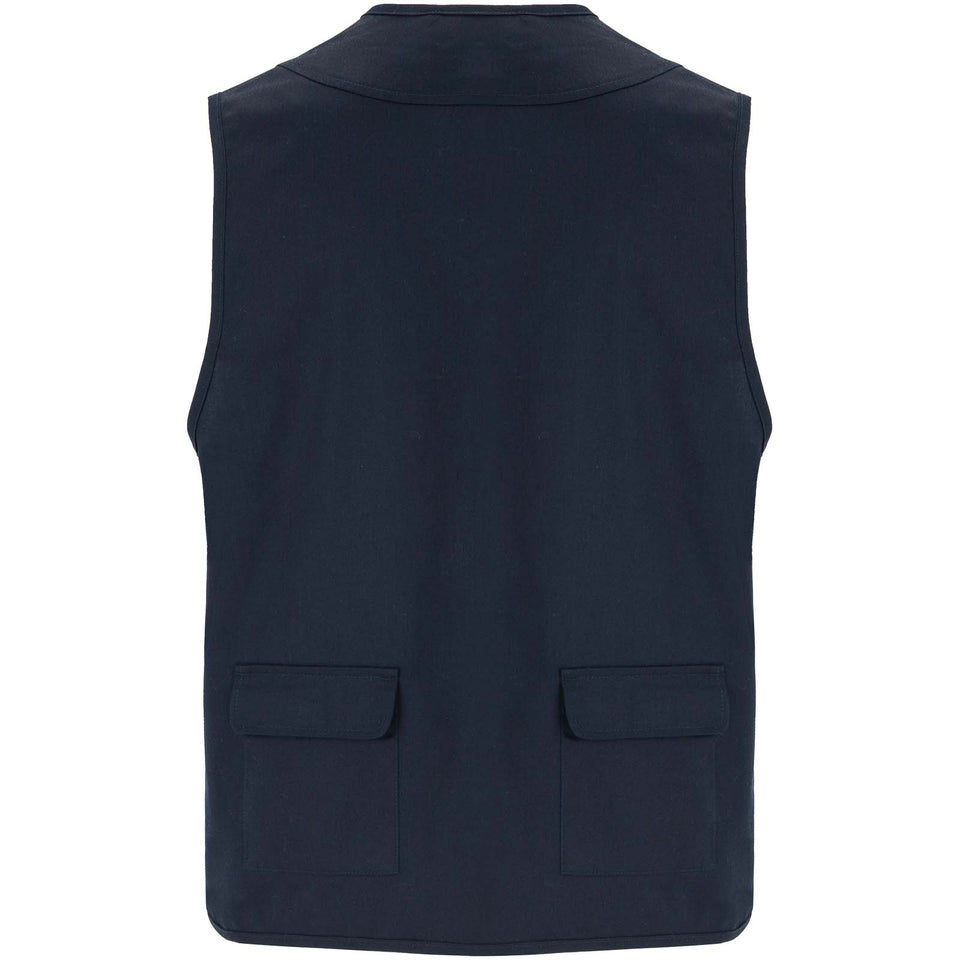 Gilet da lavoro con più tasche e scollo a V da 200 g/m² Venera personalizzato con logo - Pubblienne