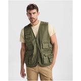 Gilet da lavoro con più tasche e scollo a V da 200 g/m² Venera personalizzato con logo - Pubblienne