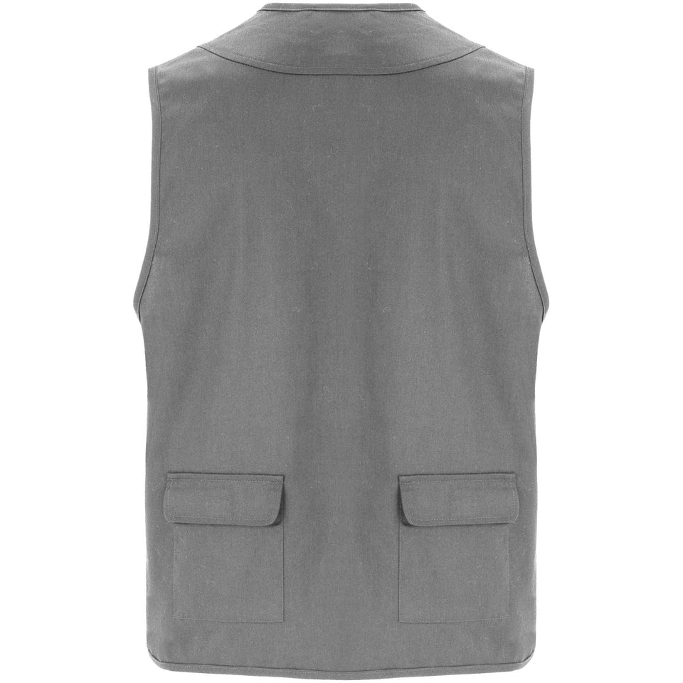 Gilet da lavoro con più tasche e scollo a V da 200 g/m² Venera personalizzato con logo - Pubblienne