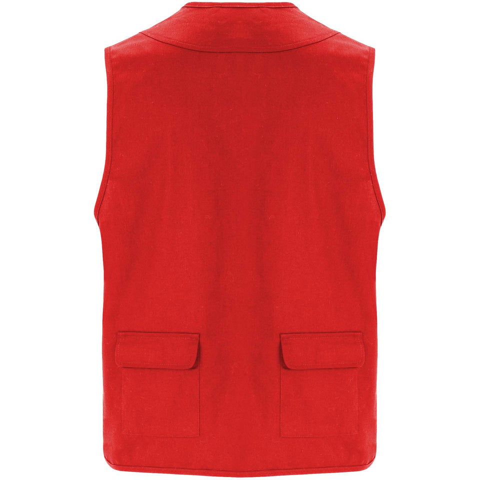 Gilet da lavoro con più tasche e scollo a V da 200 g/m² Venera personalizzato con logo - Pubblienne