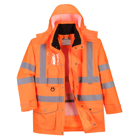 Giacca da traffico Hi-Vis traspirante in Portwest personalizzato con logo - Pubblienne
