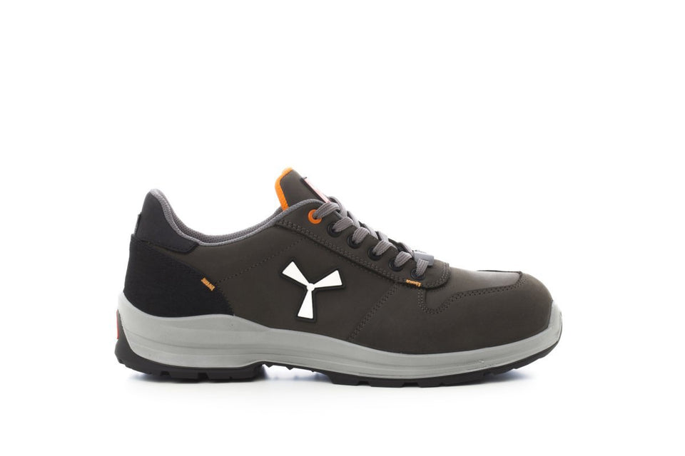 GET FORCE LOW S3 SCARPA ANTINFORTUNISTICA BASSA IN NABUK PAYPER personalizzato con logo - Pubblienne