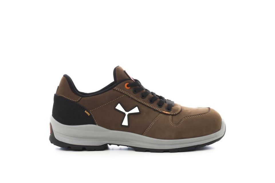 GET FORCE LOW S3 SCARPA ANTINFORTUNISTICA BASSA IN NABUK PAYPER personalizzato con logo - Pubblienne