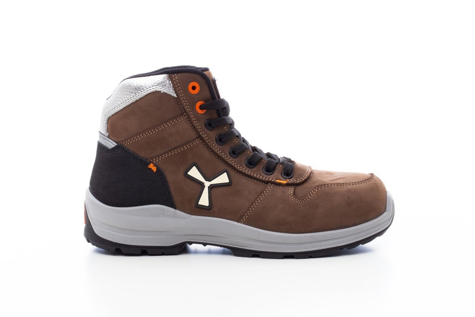 GET FORCE MID LADY S3 SCARPA ANTINFORTUNISTICA ALTA DONNA IN NABUK PAYPER personalizzato con logo - Pubblienne