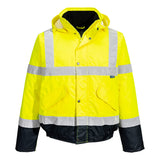 Bomber bicolore Hi-Vis Portwest personalizzato con logo - Pubblienne