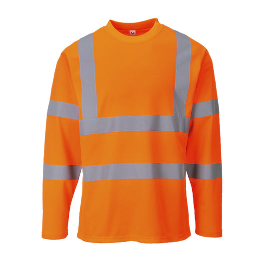 T-shirt maniche lunghe Hi-Vis Portwest personalizzato con logo - Pubblienne